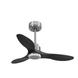 Tenerife - Energiespar Deckenventilator mit Licht, Flügel aus Holz, dimmbares Licht, WiFi