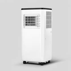 Mobile Klimaanlage PUFF 9000 BTU/h – ideal für Räume von 20 bis 25 m², mit Fernbedienung.